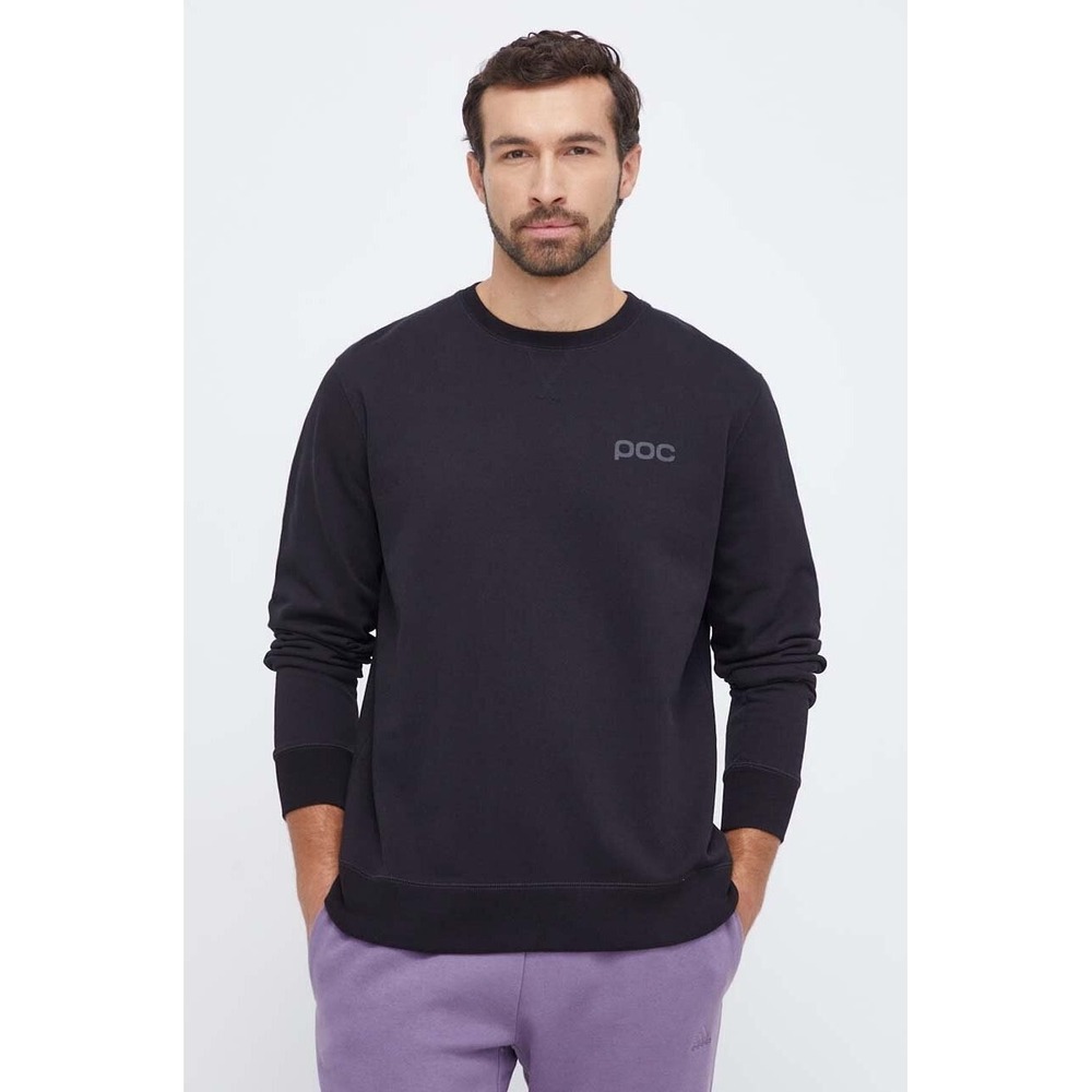 POC Sweatshirt Men's XXL 2XL Uranium Black Crewneck Pullover Cotton Terry Logo